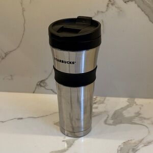 NEW Starbucks Silver Travel Mug